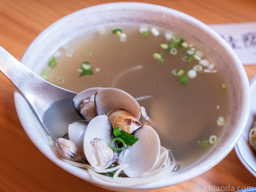 桂蘭麵　蛤蜊湯