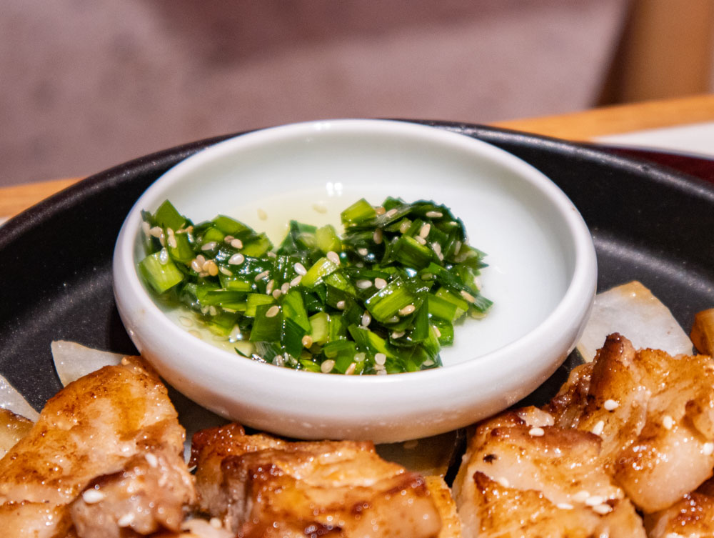 金韓食　鹽味豬五花　韭菜