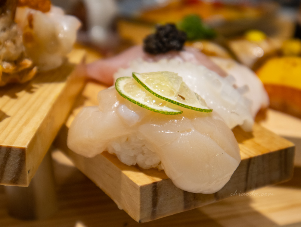 魚和米 干貝握壽司