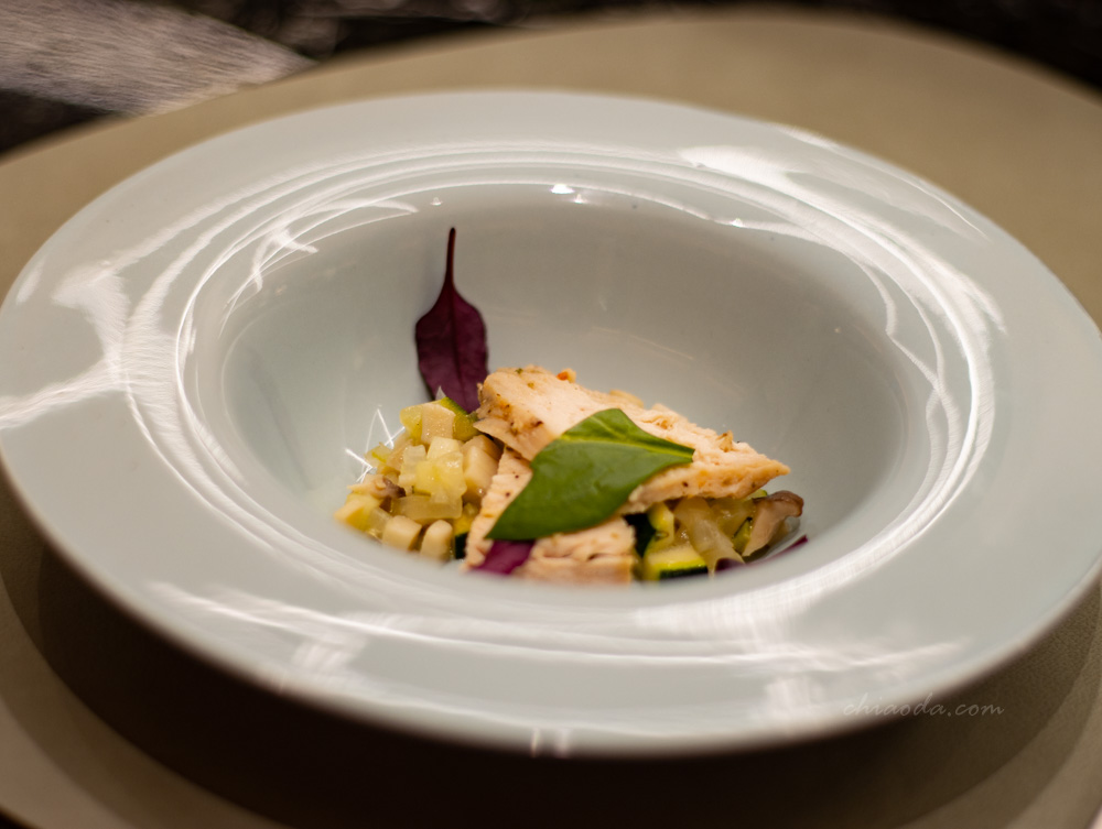 夏登法式鐵板燒　花蓮剝皮辣椒牛肝菌雞湯