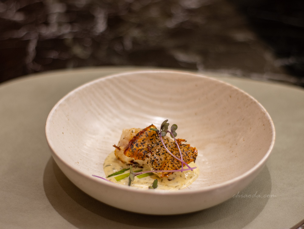 夏登法式鐵板燒　屏東龍虎斑佐蒔蘿酸奶醬