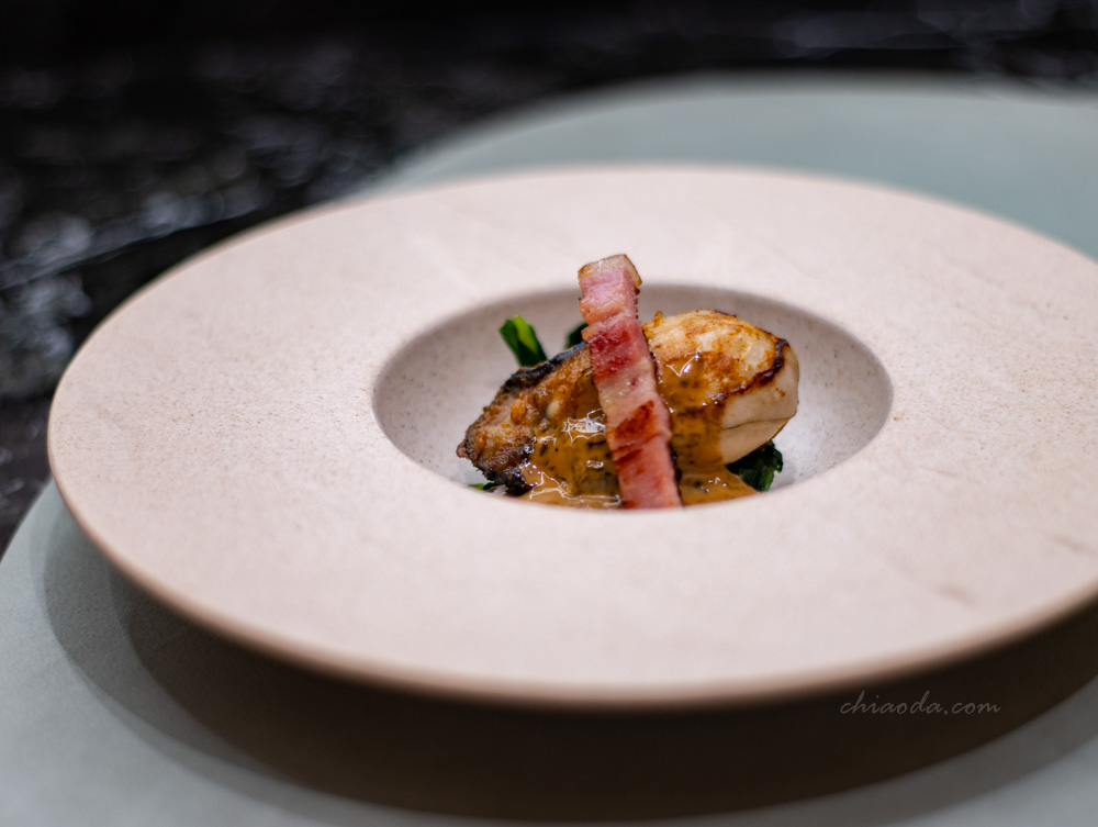 夏登法式鐵板燒　日本播磨生蠔佐昆布荷蘭醬 七期南屯新開幕