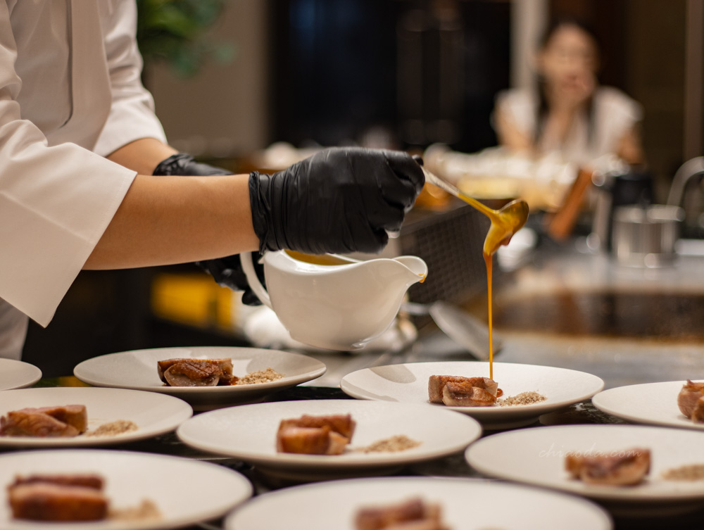 夏登法式鐵板燒　宜蘭櫻桃鴨胸佐黑糖橙汁 台中法式鐵板燒