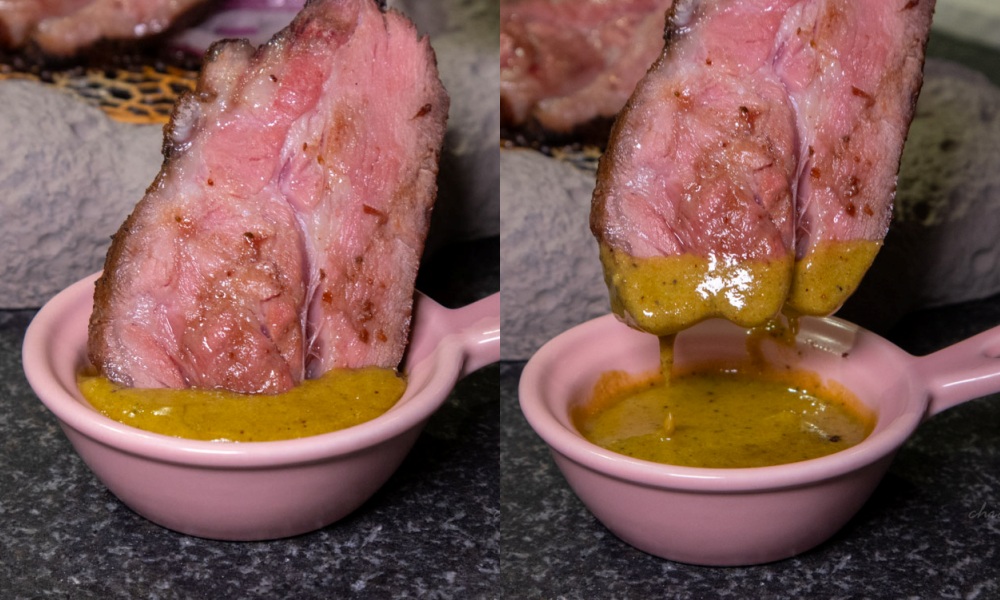 櫻福創意料理 必點 炭烤羊肩排佐開心果醬