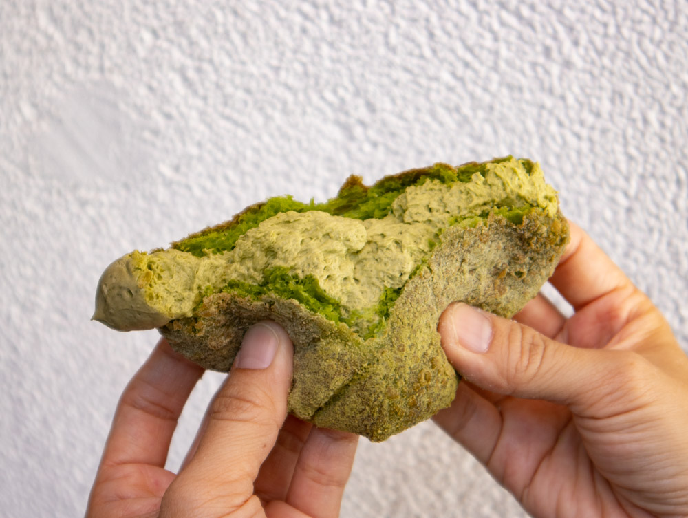 momo donut　抹茶生甜甜圈