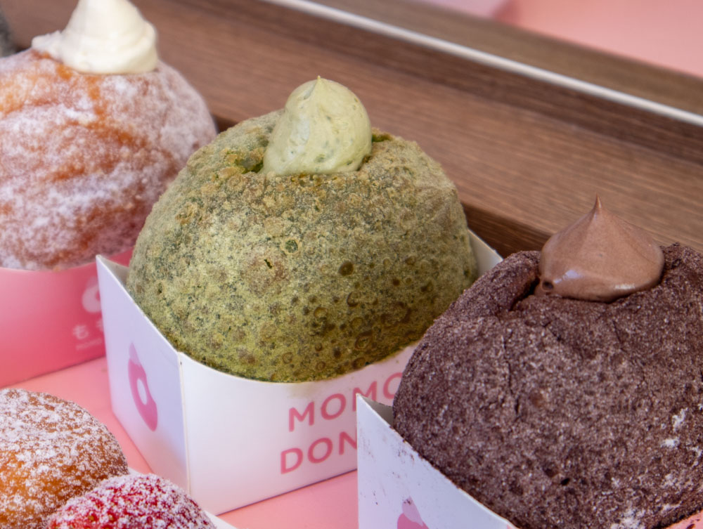 momo donut　抹茶生甜甜圈