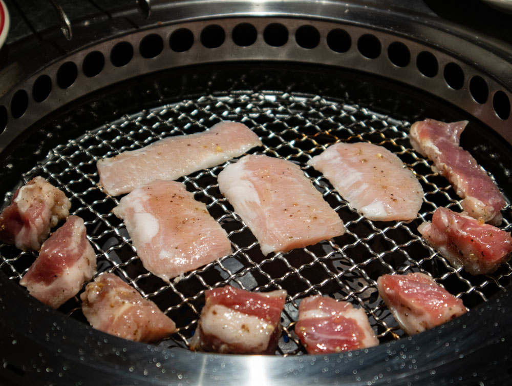 中山 red label 鉛筆肉串和松阪豬